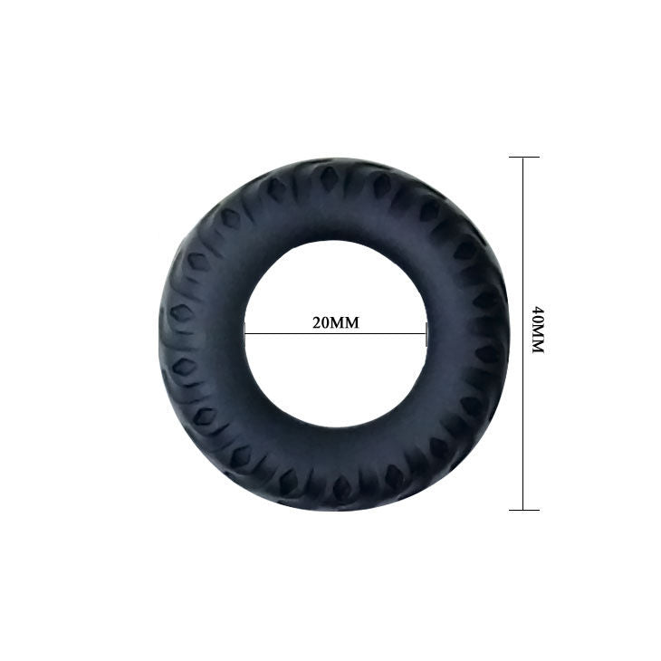 BAILE - ANEL PÊNIS TITAN PRETO VERDE 2 CM