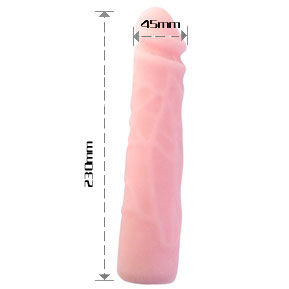BAILE - DILDO DE SILICONE REALISTA COM TOQUE DE PELE DE 23 CM
