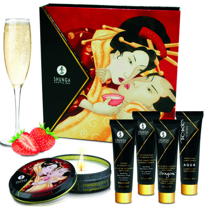 SHUNGA - KIT SECRETO DE GEISHA MORANGOS E CAVA