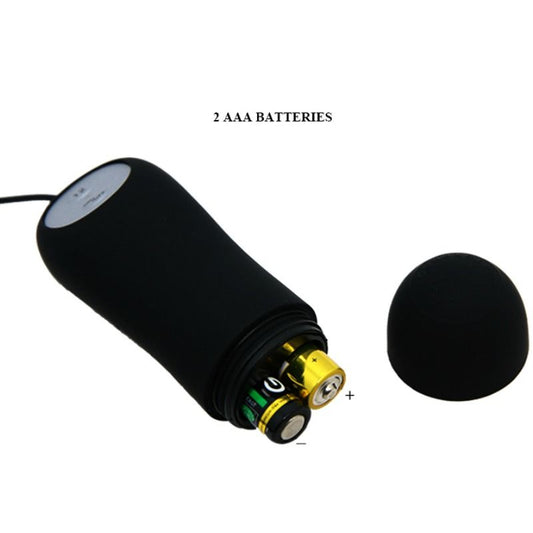 PRETTY LOVE - PLUG ANAL DE ÂNCORA DE SILICONE COM 12 MODOS DE VIBRAÇÃO PRETO