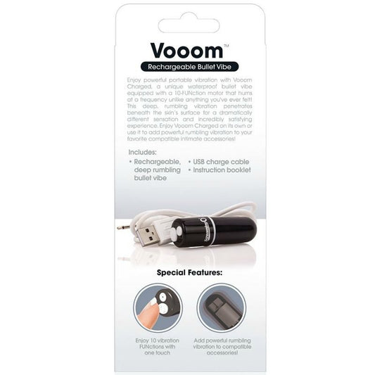 SCREAMING O - RECHARGEABLE VIBRATING BALA VOOOM BLACK