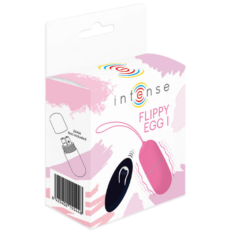 INTENSO - OVO VIBRANTE FLIPPY I COM CONTROLE REMOTO ROSA