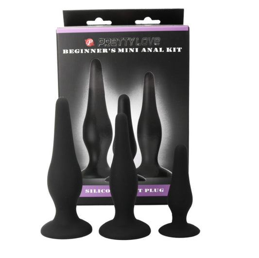 PRETTY LOVE - KIT INICIAL DE SILICONE PARA PLUGUES ANAL