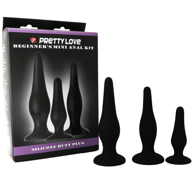 PRETTY LOVE - KIT INICIAL DE SILICONE PARA PLUGUES ANAL