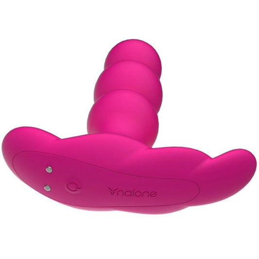 NALONE - VIBRADOR ANAL PEARL COM CONTROLE REMOTO PRETO