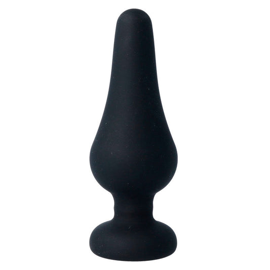 INTENSO - PIPO L PLUG ANAL DE SILICONE PRETO 13 CM