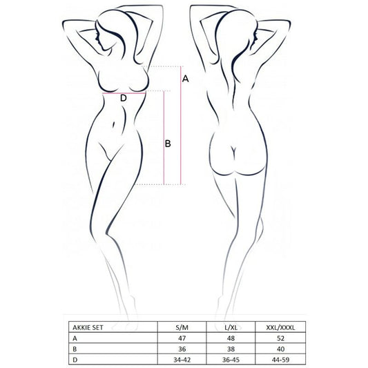 PASSION - MULHER AKKIE SET DISFRAZ ENFERMERA L/XL