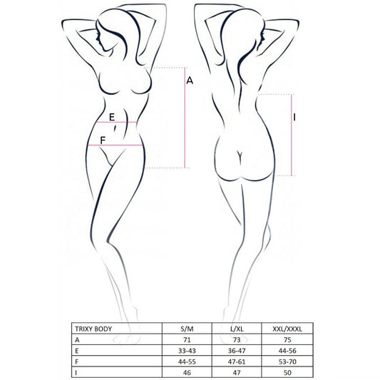 PAIXÃO - MULHER TRIXY TEDDY NEGRO TALLA L/XL