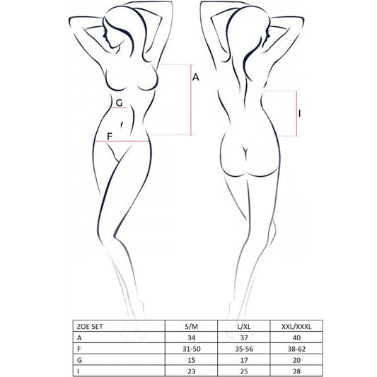 PAIXÃO - CONJUNTO FEMININO ZOE TAMANHO P/M