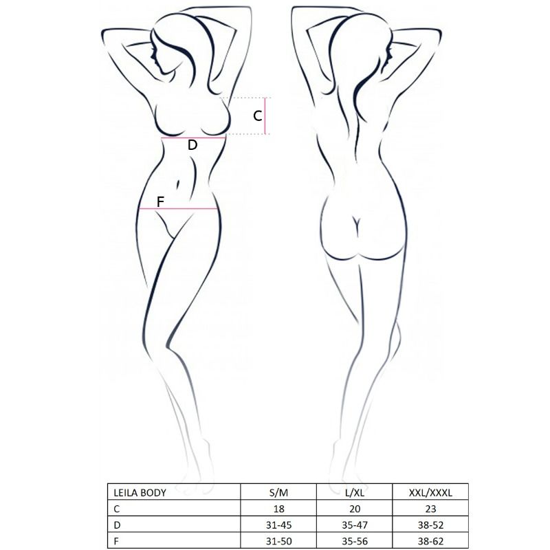 PAIXÃO - MULHER LEILA TEDDY NEGRO TALLA L/XL