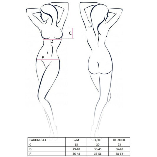 PAIXÃO - MULHER PAULINE CONJUNTO 3 PIEZAS TALLA L/XL