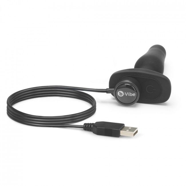 B-VIBE - PLUG ANAL COM CONTROLE REMOTO PARA NOVATOS PRETO