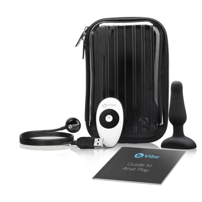 B-VIBE - PLUG ANAL COM CONTROLE REMOTO PARA NOVATOS PRETO
