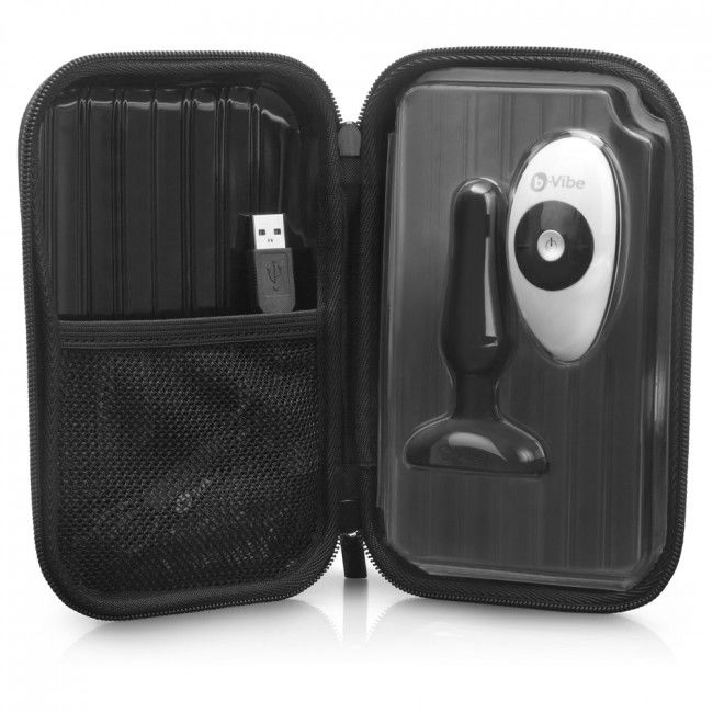 B-VIBE - PLUG ANAL COM CONTROLE REMOTO PARA NOVATOS PRETO