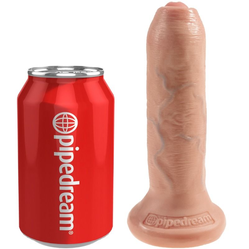 KING COCK - 15 CM REALISTIC UNCUT FLESH DILDO