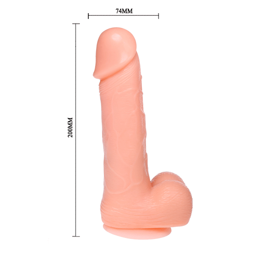 BAILE - DILDO REALISTA DONG VIBRAÇÃO E ROTAÇÃO 20 CM