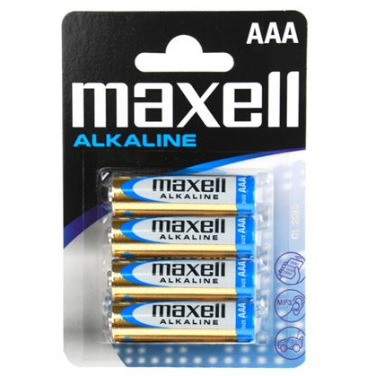 MAXELL - PILHAS AAA 4 PEÇAS
