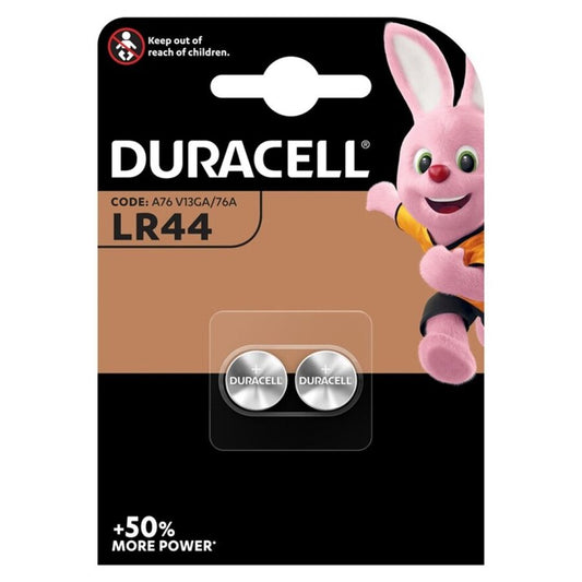 DURACELL - PILHAS LR44 1,5V 2 UNIDADES
