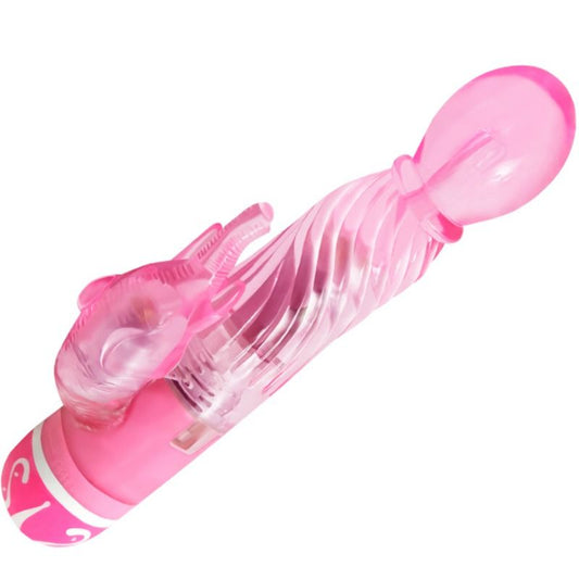 BAILE - VIBRADOR MULTI-VELOCIDADE COM ESTIMULADOR ROSA