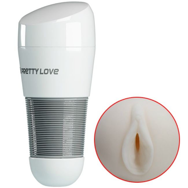 PRETTY LOVE - MASTURBADOR DE VAGINA WHITE KITTY