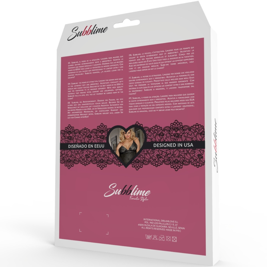 SUBBLIME - BABYDOLL FLORAL COM LACRE VERMELHO P/M
