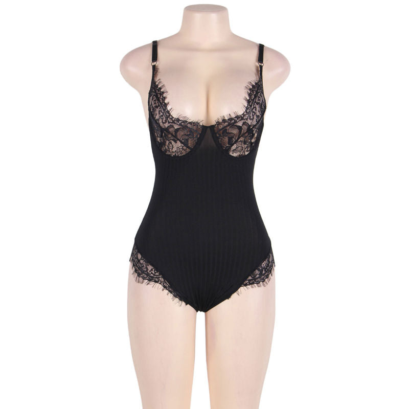 SUBBLIME - QUEEN PLUS TEDDY COM LUZES E FRANJAS PRETAS