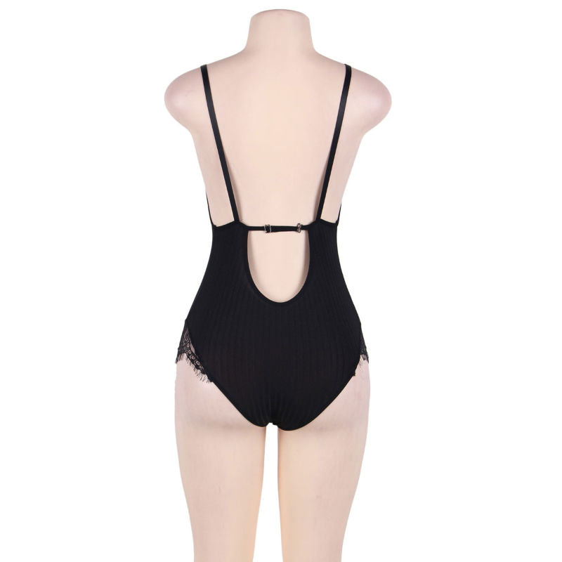 SUBBLIME - QUEEN PLUS TEDDY COM LUZES E FRANJAS PRETAS
