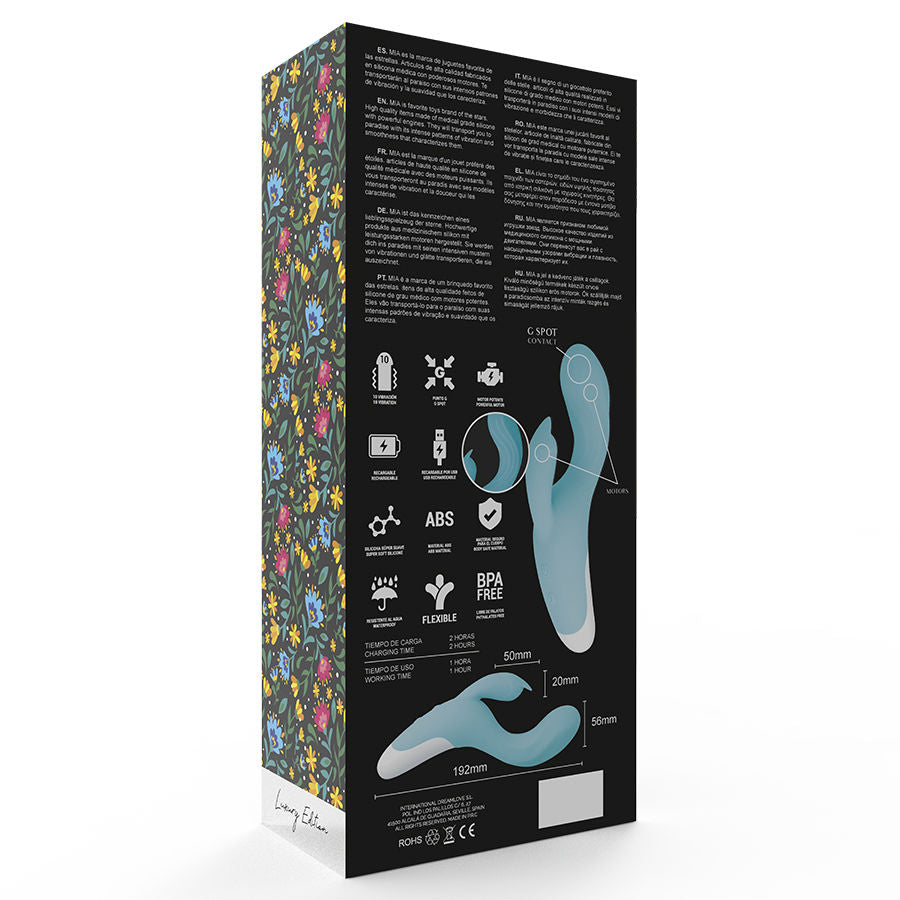 MIA - DRESDEN VIBRADOR AZUL TURQUESA