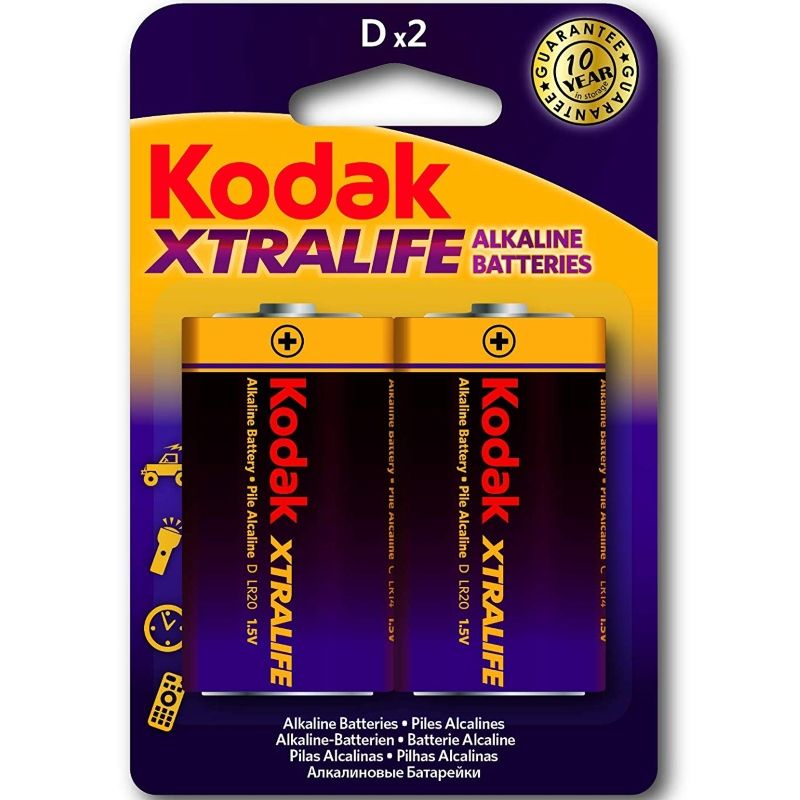 KODAK - PILHAS ALCALINAS XTRALIFE LR20 D LR20 1,5 V
