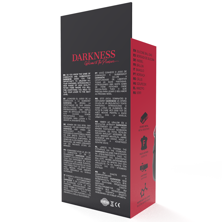 DARKNESS - BLACK BREATHABLE SILICONE STICK
