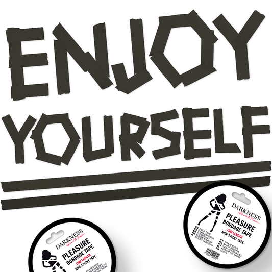 ESCURIDÃO - FITA BONDAGE PRETA NÃO ADESIVO 15M