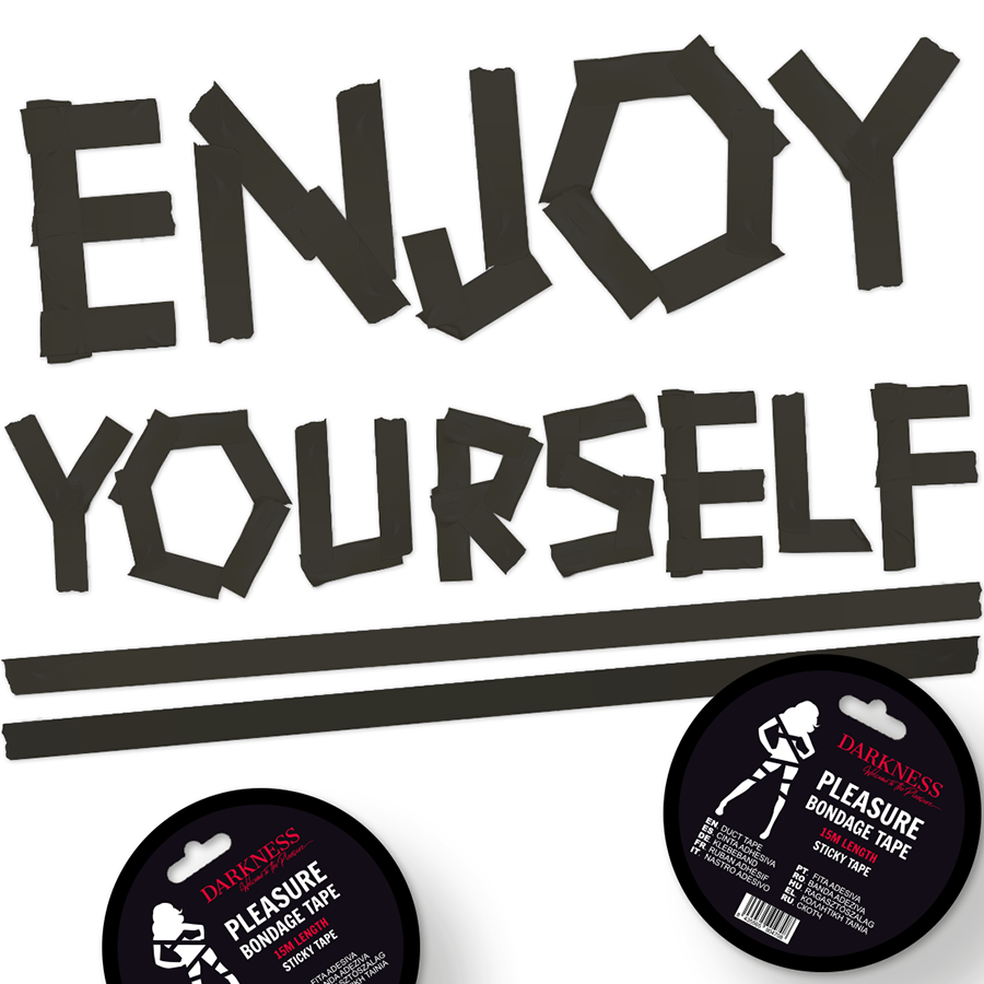 ESCURIDÃO - FITA BONDAGE PRETA 15M