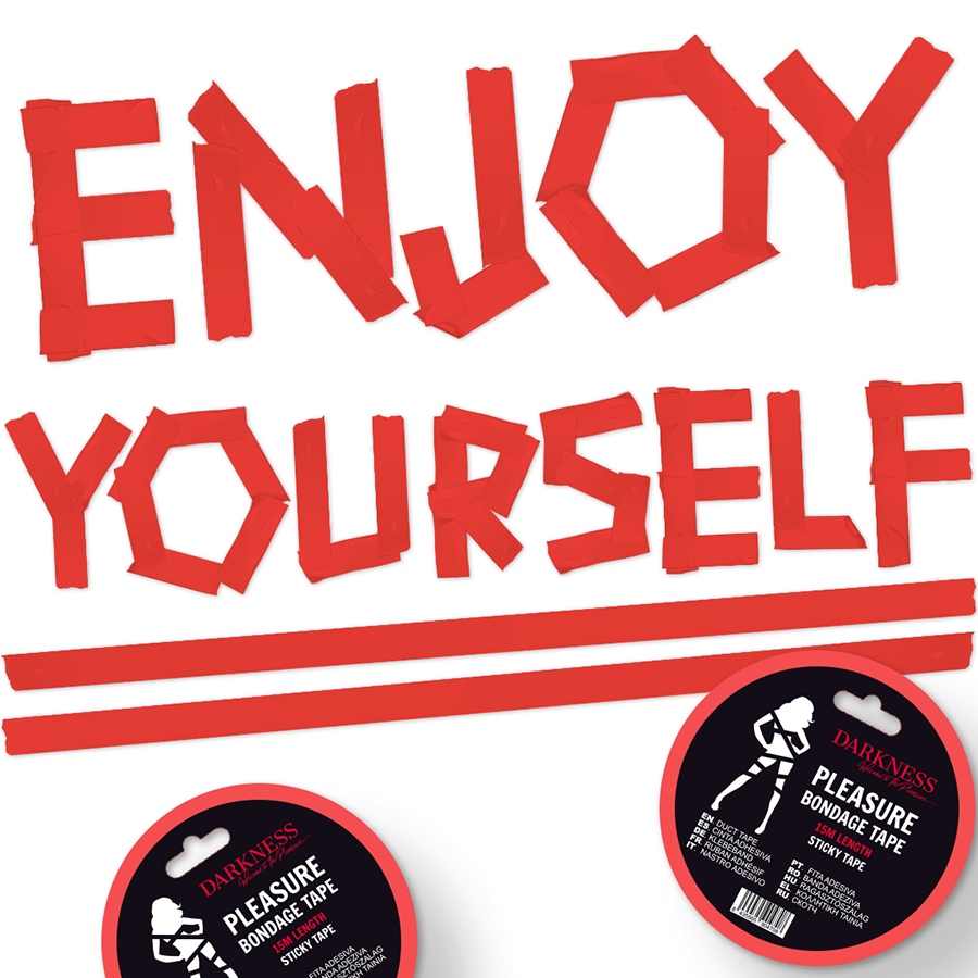 ESCURIDÃO - FITA BONDAGE VERMELHA 15M