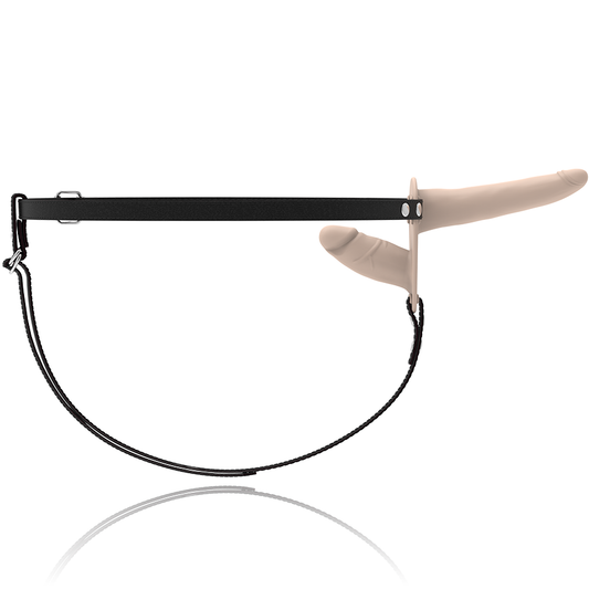 ARREIO FETICHE SUBMISSIVO - VIBRADOR FLESH UP DUPLA PENETRAÇÃO