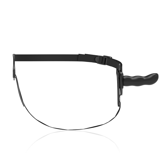 ARREIO FETICHE SUBMISSIVO - SILICONE PRETO PONTO G 16 CM