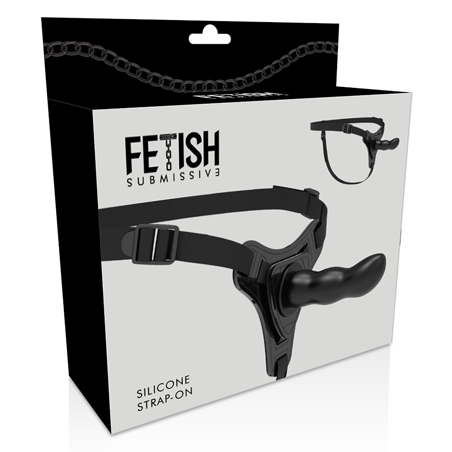ARREIO FETICHE SUBMISSIVO - SILICONE PRETO PONTO G 16 CM