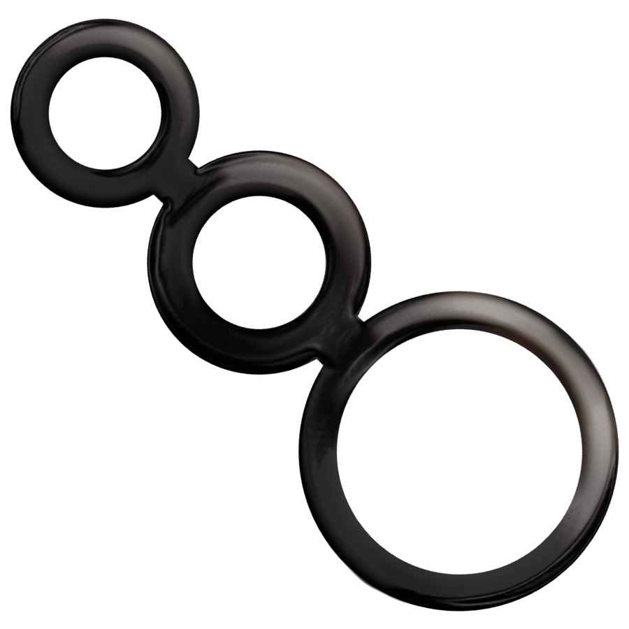 ADDICTED TOYS - CONJUNTO DE ANÉIS PARA PÉNIS - FUMADO