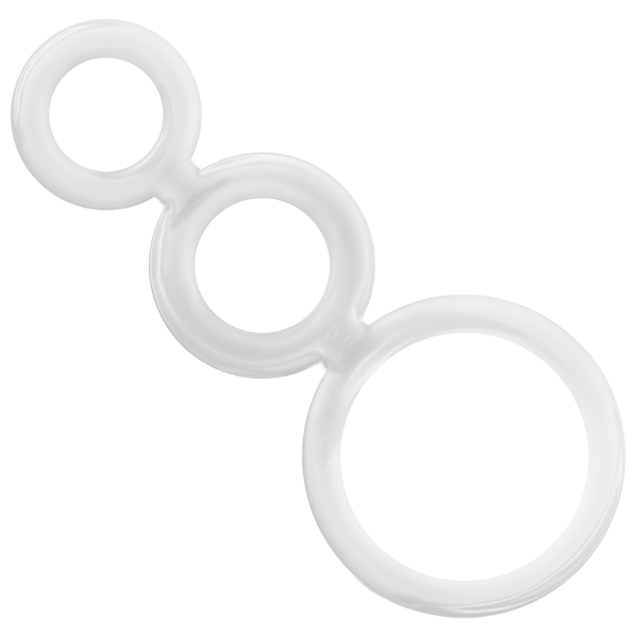 ADDICTED TOYS - CONJUNTO DE ANÉIS PARA PÉNIS TRANSPARENTES