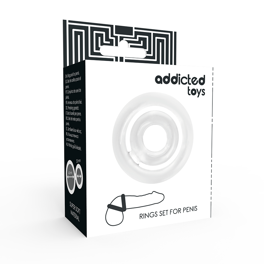 ADDICTED TOYS - POTENZ - PÊNIS C-RING TRANSPARENTE