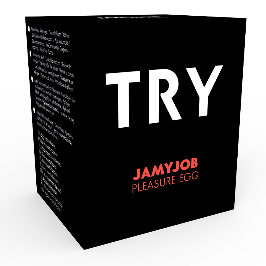 JAMYJOB - MASTURBADOR BLACK EGG VERSÃO DISCRETA