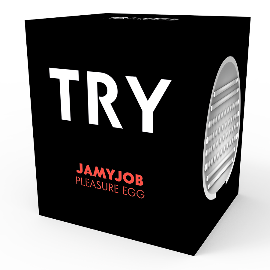 JAMYJOB - MASTURBADOR BLACK EGG VERSÃO DISCRETA