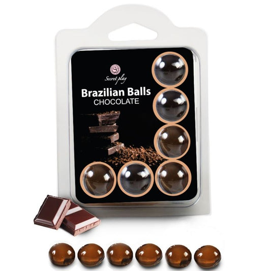 SECRETPLAY - CONJUNTO DE 6 BOLAS DE CHOCOLATE BRASILEIRO