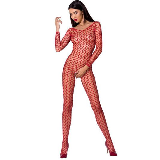 PAIXÃO - MULHER BS068 BODYSTOCKING ROJO TALA ÚNICA