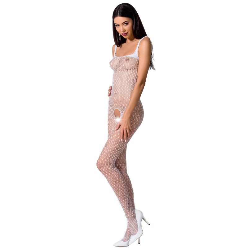 PASSION WOMAN BS071 BODYSTOCKING BLANCO TALA ÚNICA