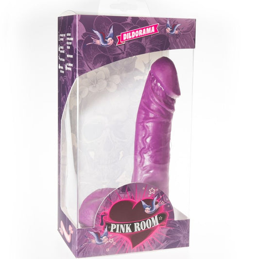 QUARTO ROSA - DILDO ROXO REALÍSTICO EBAN 19 CM