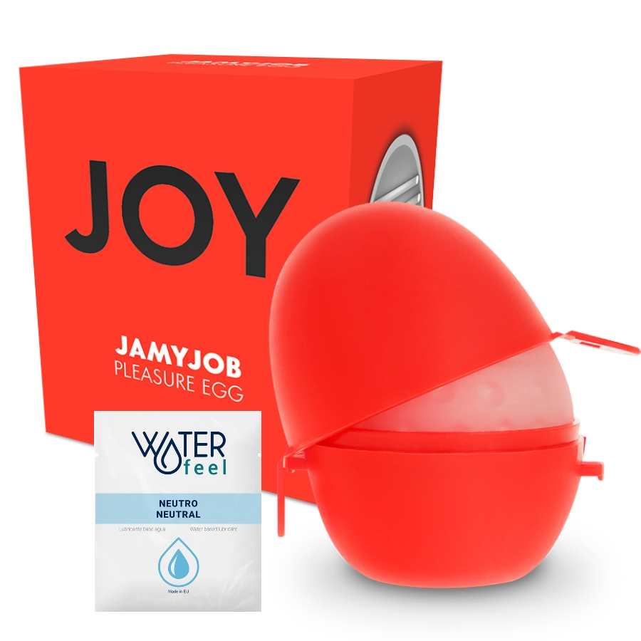 JAMYJOB - MASTURBADOR VERMELHO OVO VERSÃO DISCRETA