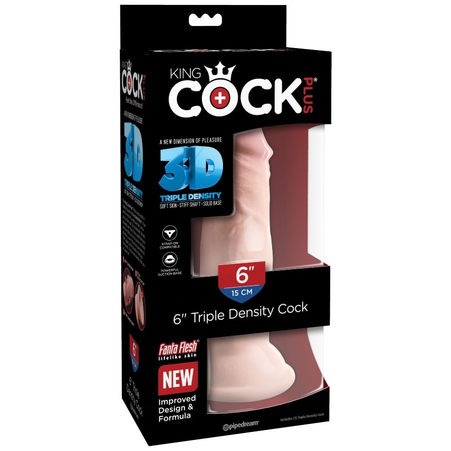 KING COCK - 15 CM TRIPLE DENSITY DILDO