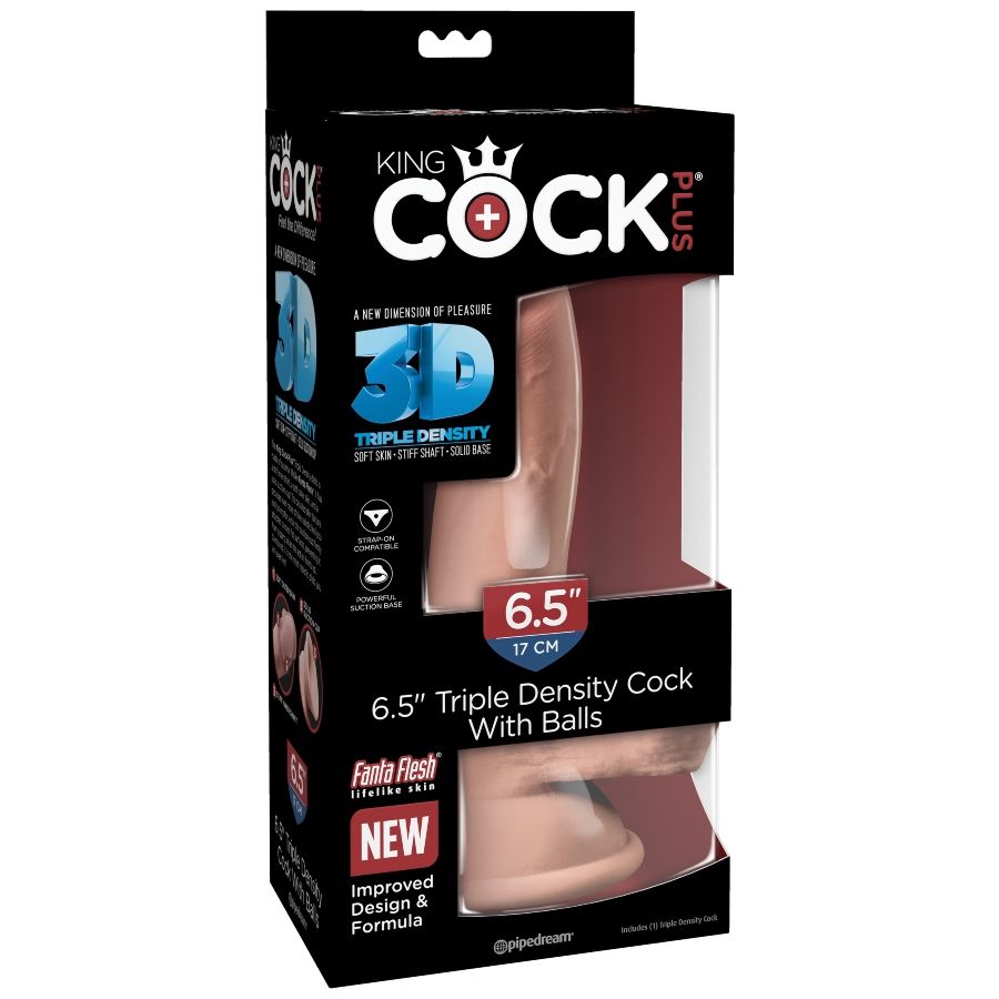 KING COCK - 14 CM TRIPLE DENSITY DILDO