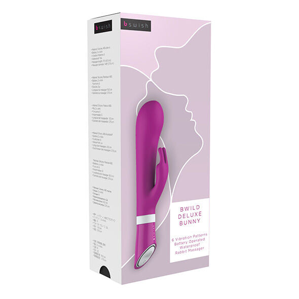 B SWISH - BWILD DELUXE BUNNY RABBIT VIBRADOR FRAMBOESA