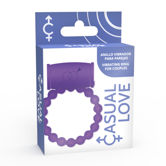 CASUAL LOVE - ANEL VIBRADOR PARA CASAL 25 ROXO